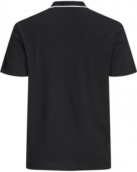 Jack & Jones Blaze Short Sleeve Polo Black - Polos - Polos homme grande taille