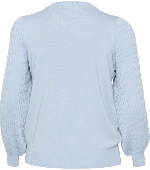 Kaffe Curve Lini Knit Pull Celestial Blue - Sweatshirts & hoodies - 
