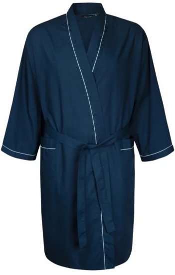 Espionage PJ091 Lightweight Bathrobe Navy - Peignoirs/serviettes de bain - Peignoirs grande taille pour hommes