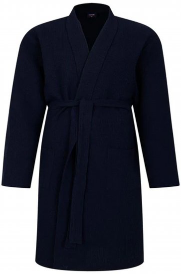Espionage PJ158 Kimono Style Gown Navy - Peignoirs/serviettes de bain - Peignoirs grande taille pour hommes