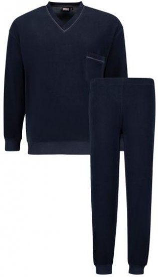 Adamo 119272 Frottier Pyjama Navy - Sous-vêtements & Bain - Sous-vêtements Grande Taille