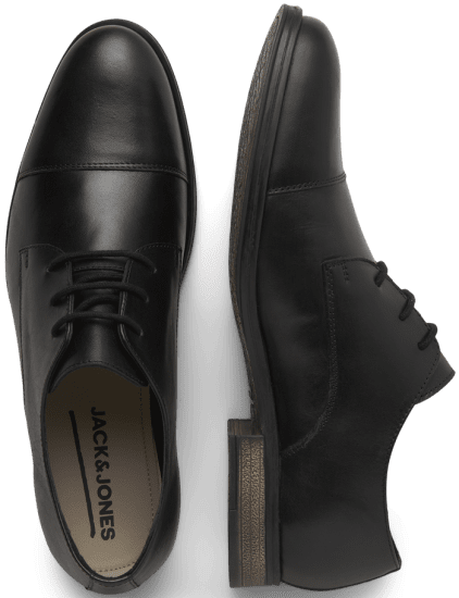 Jack & Jones Raymond Leather Shoes Anthracite - Chaussures homme 40-52 - 