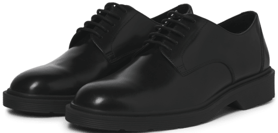 Jack & Jones Dax Leather Lace Shoes Anthracite - Chaussures homme 40-52 - 