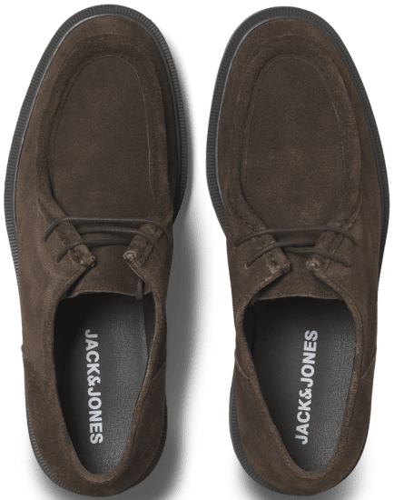 Jack & Jones Austin Suede Moc Brown Stone - Chaussures homme 40-52 - 