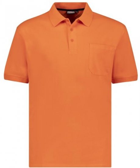 Adamo 139311 Poloshirt RF Dark Orange - Polos - Polos homme grande taille