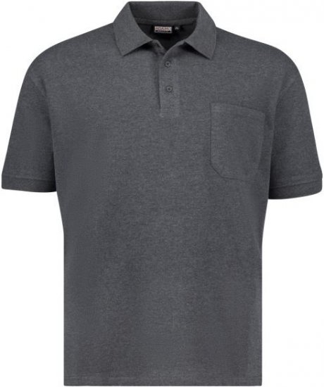 Adamo 139311 Poloshirt RF Heather Grey - Polos - Polos homme grande taille