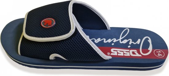 D555 DRAKE Slippers With Velcro Fastening Navy - Chaussures homme 40-52 - 