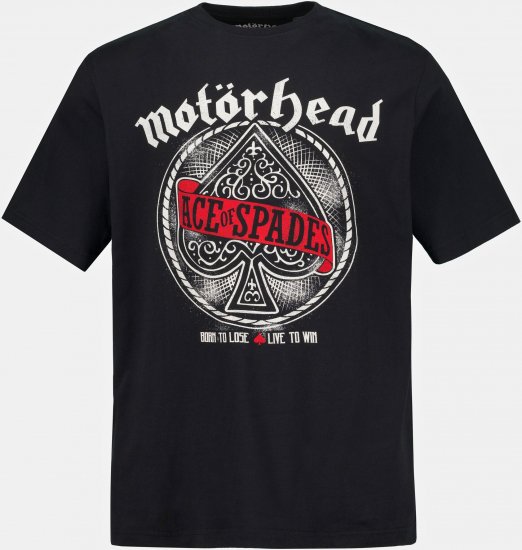 JP1880 Motörhead ACE Graphic Comfort Fit Band T-Shirt Black - T-shirts - T-shirts Homme Grande Taille