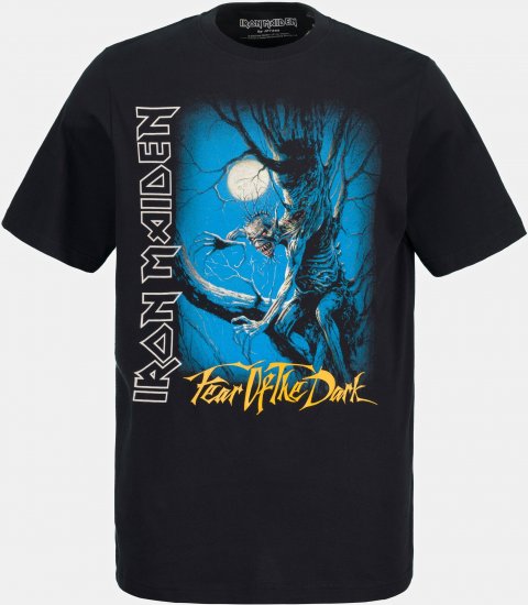 JP1880 Iron Maiden Graphic Comfort Fit Band T-Shirt Black - T-shirts - T-shirts Homme Grande Taille