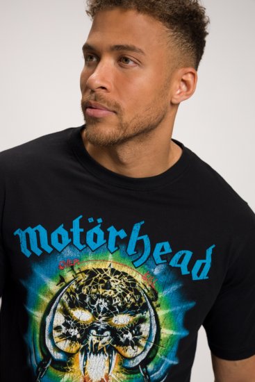 JP1880 Motörhead OVERKILL Theme Graphic Comfort Fit Band T-Shirt Black - T-shirts - T-shirts Homme Grande Taille
