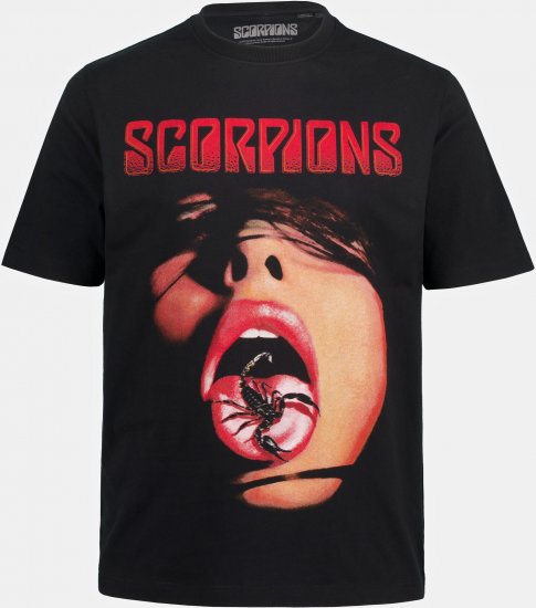 JP1880 Scorpions Graphic Comfort Fit Band T-Shirt Black - T-shirts - T-shirts Homme Grande Taille