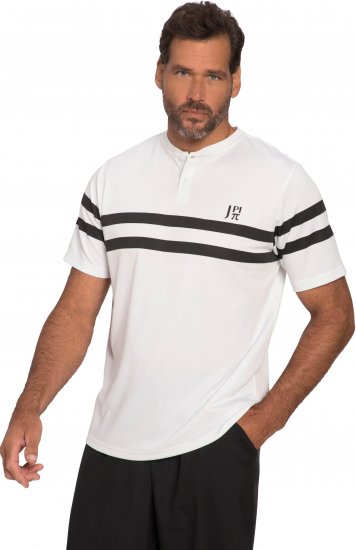  JP1880 Henley Tennis T-Shirt Snow White - Sport & outdoor - Vêtements de sport grande taille 