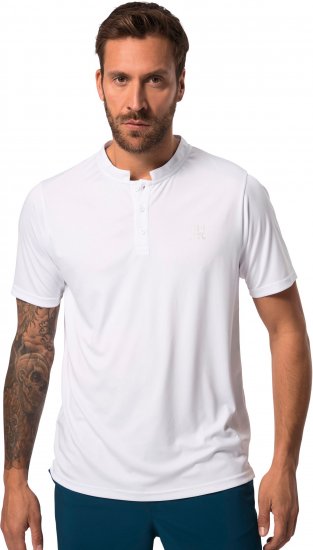 JP1880 Henley QuickDry Tennis T-Shirt Snow White - Sport & outdoor - Vêtements de sport grande taille 