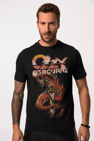 JP1880 Ozzy Osbourne Graphic Band T-Shirt Black - T-shirts - T-shirts Homme Grande Taille