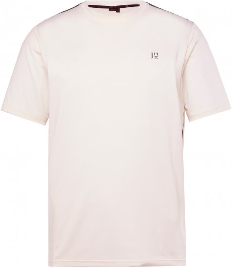 JP1880 QuickDry Stripes Tennis T-Shirt Off White - Sport & outdoor - Vêtements de sport grande taille 