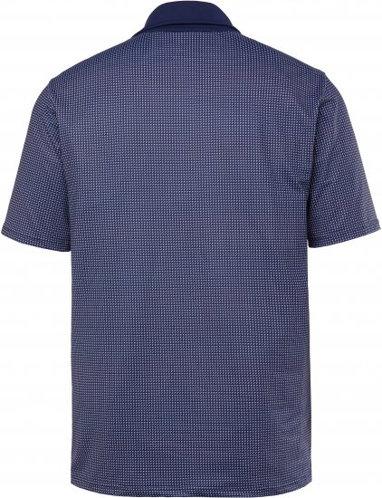 JP1880 Jay-Pi QuickDry Small Print Golf Polo Shirt Navy Blue - Polos - Polos homme grande taille