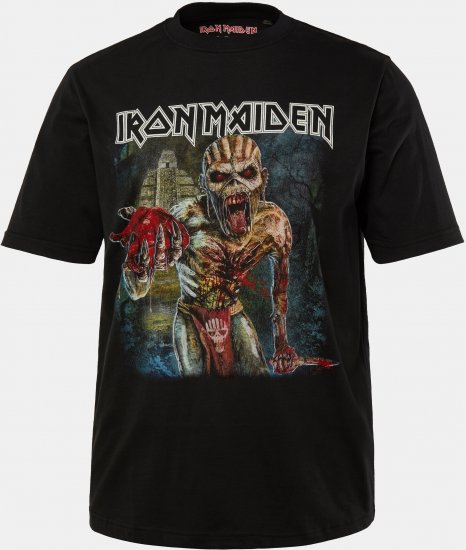 JP1880 Iron Maiden Eddie Attack Band T-Shirt Black - T-shirts - T-shirts Homme Grande Taille
