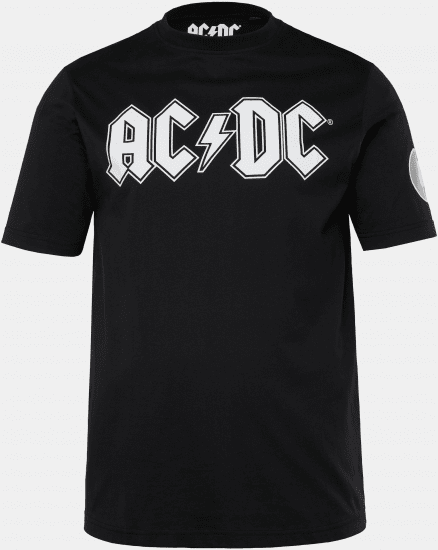 JP1880 AC/DC Classic Logo Band T-Shirt Black - T-shirts - T-shirts Homme Grande Taille