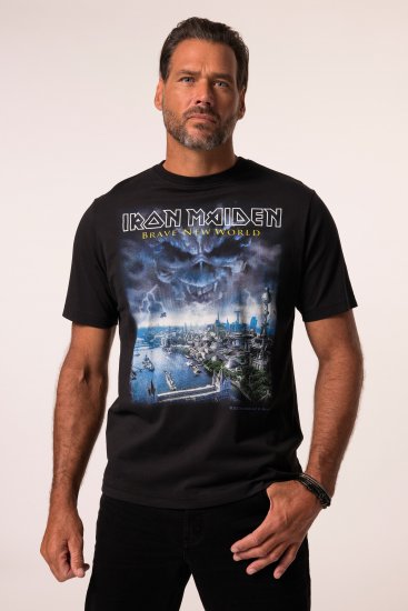 JP1880 Iron Maiden Brave New World T-Shirt Black - T-shirts - T-shirts Homme Grande Taille