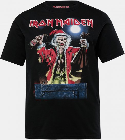 JP1880 Iron Maiden X-Mas Eddie Band T-Shirt Black - T-shirts - T-shirts Homme Grande Taille