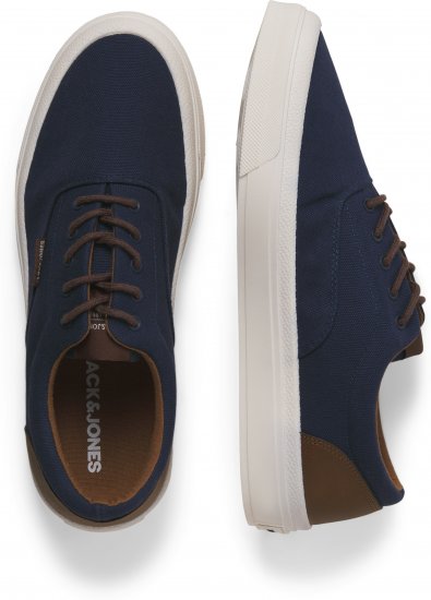 Jack & Jones Lington Canvas Sneakers Navy Blazer - Chaussures homme 40-52 - 