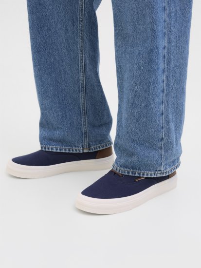 Jack & Jones Lington Canvas Sneakers Navy Blazer - Chaussures homme 40-52 - 