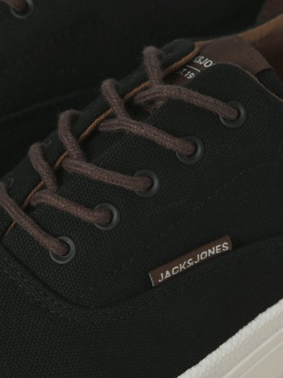 Jack & Jones Lington Canvas Sneakers Black - Chaussures homme 40-52 - 