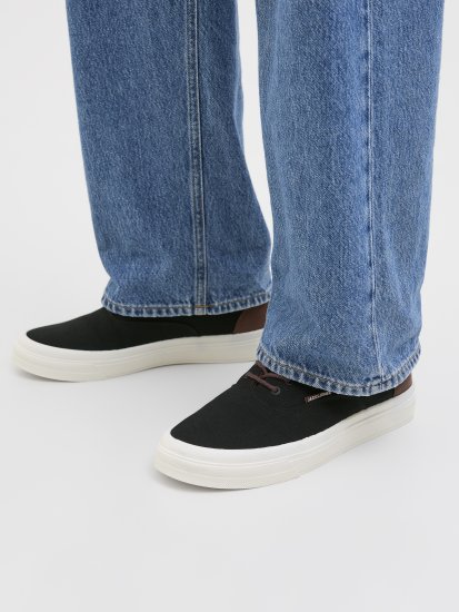 Jack & Jones Lington Canvas Sneakers Black - Chaussures homme 40-52 - 