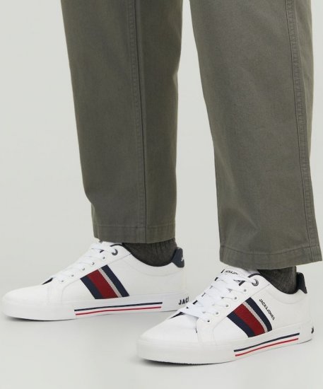 Jack & Jones Gorgon Sneakers Bright White - Chaussures homme 40-52 - 