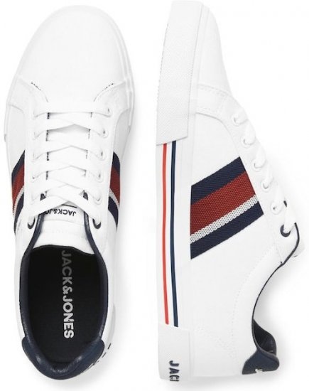 Jack & Jones Gorgon Sneakers Bright White - Chaussures homme 40-52 - 