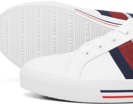 Jack & Jones Gorgon Sneakers Bright White - Chaussures homme 40-52 - 