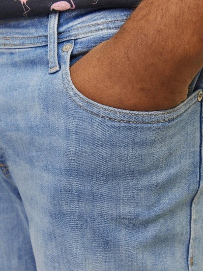 Jack & Jones Rick Original Shorts Blue Denim - Shorts - Shorts hommes grande taille