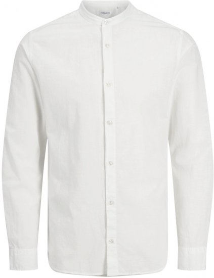 Jack & Jones Breeze Poplin Long Sleeve Shirt White - Chemises - Chemises Grandes Tailles Hommes
