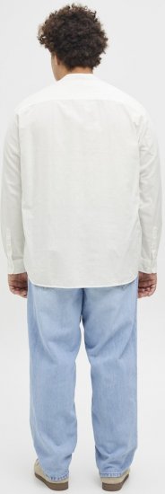 Jack & Jones Breeze Poplin Long Sleeve Shirt White - Chemises - Chemises Grandes Tailles Hommes