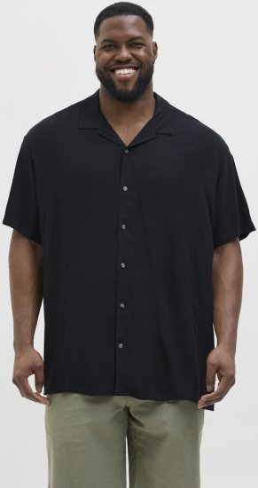 Jack & Jones Jeff Resort Shirt Black - Chemises - Chemises Grandes Tailles Hommes