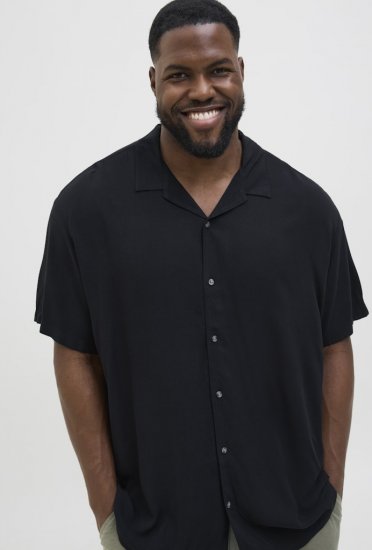 Jack & Jones Jeff Resort Shirt Black - Chemises - Chemises Grandes Tailles Hommes