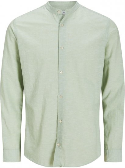 Jack & Jones Breeze Poplin Long Sleeve Shirt Iceberg Green - Chemises - Chemises Grandes Tailles Hommes