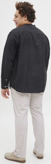 Jack & Jones Breeze Poplin Long Sleeve Shirt Black - Chemises - Chemises Grandes Tailles Hommes