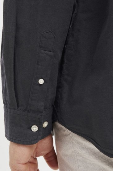 Jack & Jones Breeze Poplin Long Sleeve Shirt Black - Chemises - Chemises Grandes Tailles Hommes