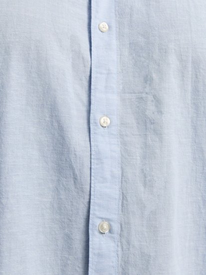 Jack & Jones Breeze Linen Blend Short Sleeve Shirt Chambray Blue - Chemises - Chemises Grandes Tailles Hommes