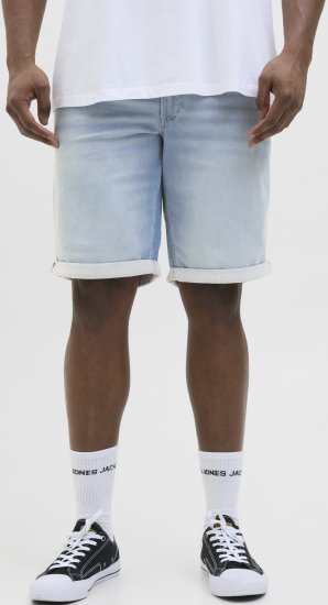 Jack & Jones Rick Icon I.K. Shorts Blue Denim - Shorts - Shorts hommes grande taille