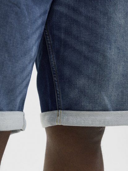 Jack & Jones Rick Con I.K. SHORTS GE 132 SN Blue Denim - Shorts - Shorts hommes grande taille