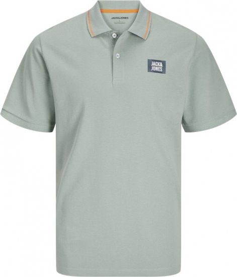 Jack & Jones Hudson Short Sleeve Polo Iceberg Green - Polos - Polos homme grande taille