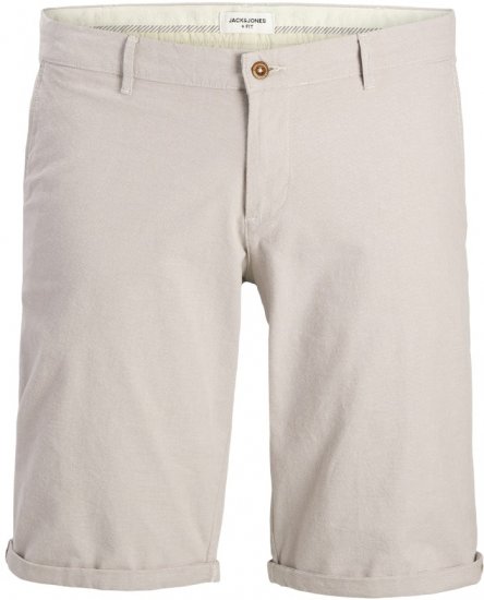 Jack & Jones Marco Erik Chino Shorts Grey - Shorts - Shorts hommes grande taille