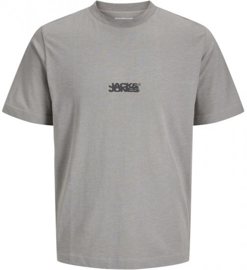 Jack & Jones Sago Branded Crew Neck T-Shirt Grey - T-shirts - T-shirts Homme Grande Taille