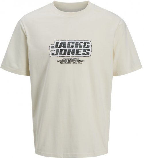 Jack & Jones Lido Core Front Print T-Shirt Yellow - T-shirts - T-shirts Homme Grande Taille