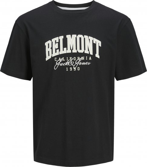 Jack & Jones Detroit Crew Neck T-Shirt Black - T-shirts - T-shirts Homme Grande Taille