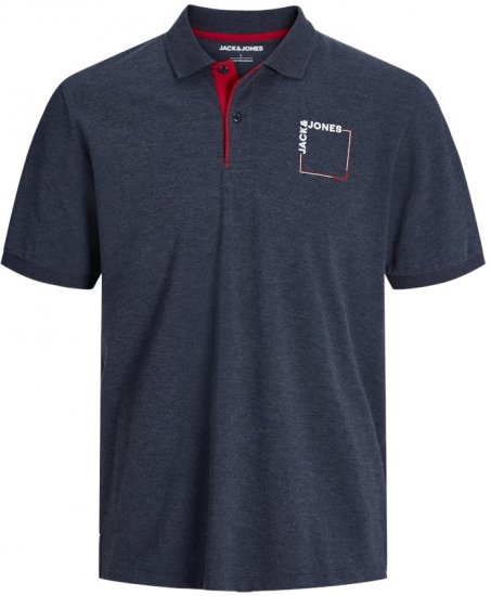 Jack & Jones Verner Short Sleeve Polo Dark Blue - Polos - Polos homme grande taille