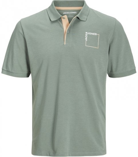 Jack & Jones Verner Short Sleeve Polo Iceberg Green - Polos - Polos homme grande taille