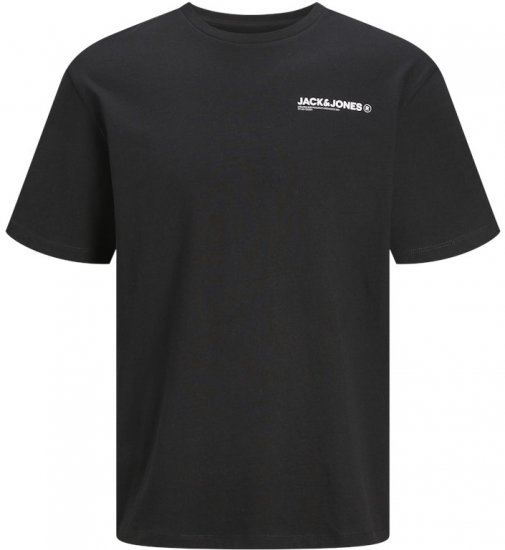 Jack & Jones Hawaii Crew Neck T-Shirt Black - T-shirts - T-shirts Homme Grande Taille